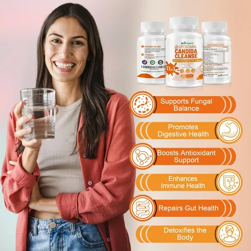 Miniatura 3 de inGreens Suplemento de apoyo Candida 11 en 1, sobrecrecimiento antifúngico, desintoxicación intestinal y salud intestinal para mujeres y hombres