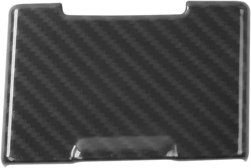Miniatura 7 de Voodonala para Ford F150 2015-2020 Ribete de salida eléctrica central de fibra de carbono negro con tapa para encendedor para Ford F150 2015-2020