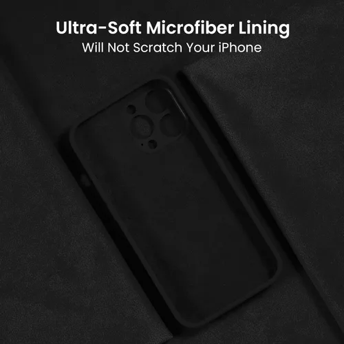 Miniatura 5 de FireNova Funda para iPhone 14 Pro, funda de silicona mejorada [protección de cámara] con [2 protectores de pantalla], forro interior de microfibra