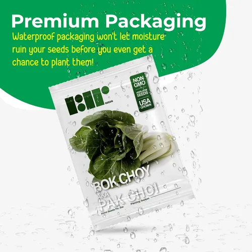 Miniatura 7 de 1000 semillas Pak Choi para plantar, 0.11 onzas (0.11 onzas), tallo blanco, semillas de vegetales tradicionales sin OMG para plantar, también