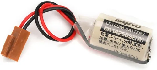 Miniatura 2 de YICUAA 10 unids CR14250SE 3V PLC baterías de litio para SANYO CR14250SE batería 1747-BA fuente de alimentación de reserva con enchufe marrón