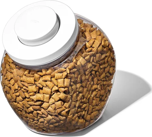 Miniatura 13 de OXO Good Grips Recipiente POP para mascotas – 2.6 L/2.8 Qt Ideal para hasta 3 libras de comida para perros o 2 libras de comida para gatos Blanco