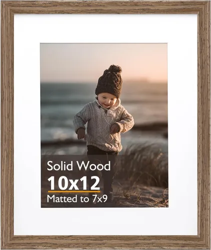 Miniatura 210 de KINLINK 3.5x5 Picture Frame, Ash Black Solid Wood Frame with Plexiglass for Table Top and Wall Mounting, Photo Frame for Horizontal or Vertical