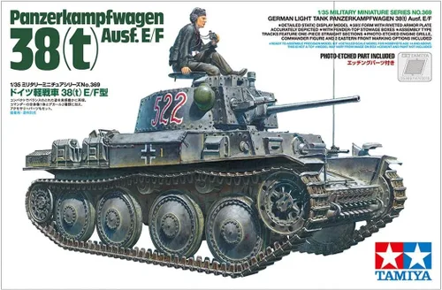 Miniatura 8 de Tamiya 35369 1/35 Tanque alemán Lt Panzerkampfwagen 38t Ausf E/F