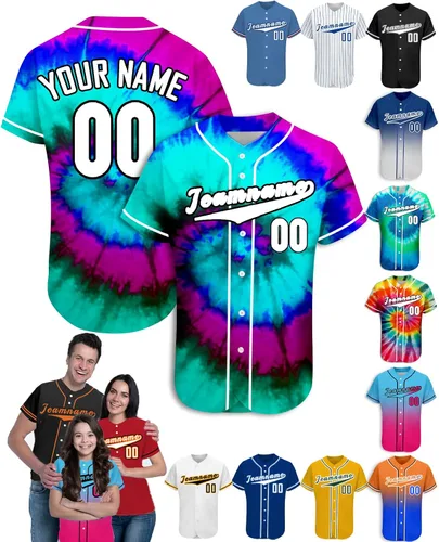 Miniatura 24 de Camiseta de béisbol personalizada para hombres, mujeres y niños con nombre, número y logotipo, camisetas de sóftbol personalizadas, S-4XL