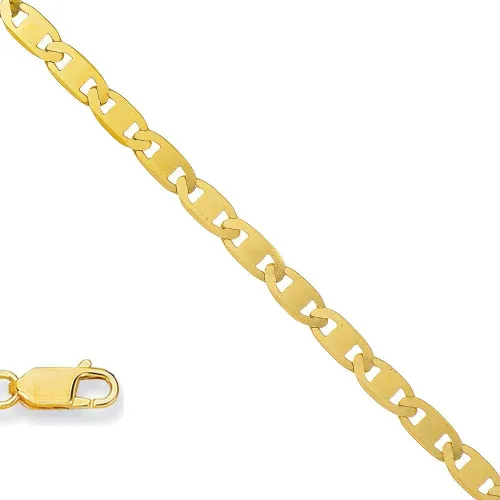 Miniatura 6 de JewelStop - Cadena de oro amarillo macizo de 10 quilates (0.067in), color amarillo