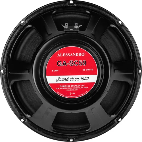 Eminence Altavoz de guitarra de 12 pulgadas, controlador de tono vintage Alnico de 60 W con sonido estilo tweed, altavoz brillante de 12 pulgadas