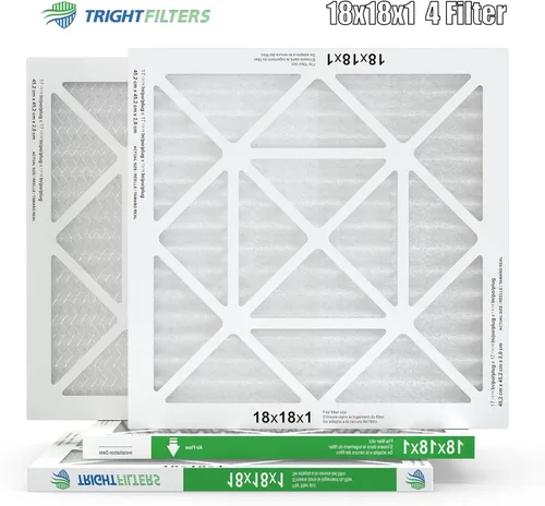 Miniatura 9 de TRIGHTFILTERS 18x18x1 Filtro de aire paquete de 4, MERV 8 filtros de aire plisados de defensa contra el polvo de reemplazo para aire acondicionado