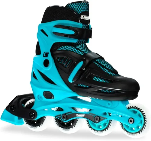 Miniatura 11 de Crazy Skates Patines en línea ajustables que se ajustan para adaptarse a cuatro tamaños Black