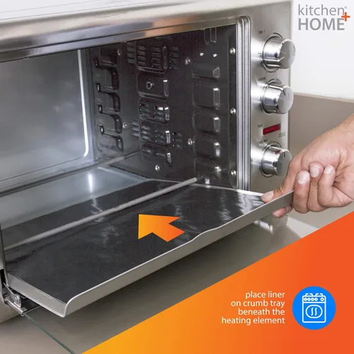 Miniatura 5 de Kitchen + Home Toaster Oven Liner – Resistente 100% libre de PFOA y BPA – Revestimiento antiadherente reutilizable para horno tostador