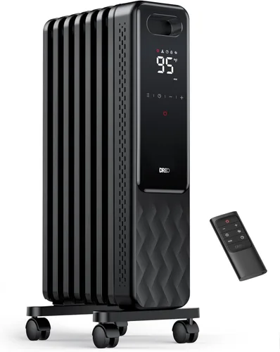 Miniatura 9 de Dreo Calentador de Radiador, Perillas Dobles, 8 Protecciones de Seguridad, Calentadores Eléctricos de Espacio de 1500W para Uso Interior Habitación