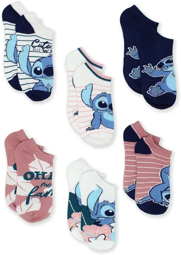 Miniatura 3 de Disney Lilo Stitch Kids Adults 6 pack Socks Set