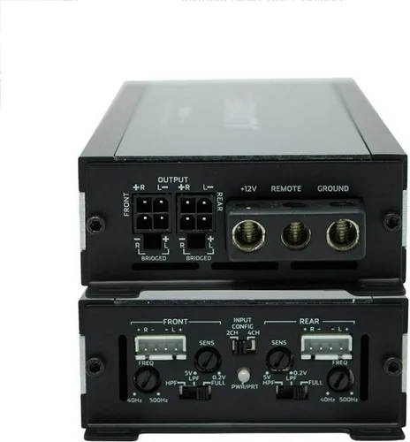 Miniatura 3 de Gravity GBR250.4D True 360 W RMS Micro Ultra Compact Digital 4 canales Amplificador de rango completo con entrada estéreo RCA - Perfecto