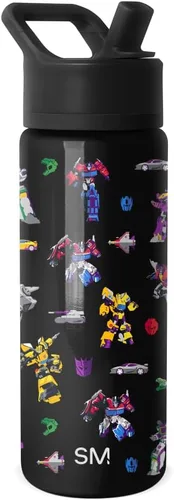 Miniatura 67 de Simple Modern - Botella de agua para niños Summit con tapa con pajilla Taza de acero inoxidable aislada de 14 onzas de Marvel Spider Man