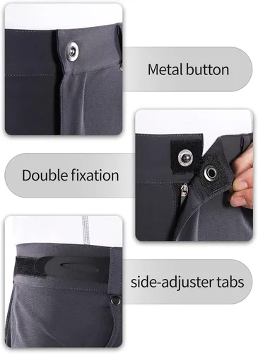 Miniatura 4 de BERGRISAR Pantalones cortos de ciclismo para hombre, corte holgado, con 6 bolsillos