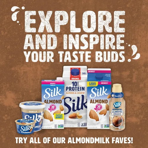 Miniatura 6 de Silk Leche de almendras original orgánica, 8 onzas líquidas (paquete de 18)
