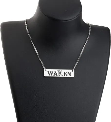 Miniatura 5 de OKEYCH Collar inspirado en la música country, regalo para mujeres occidentales, regalo para amantes de la música country (collar MW)