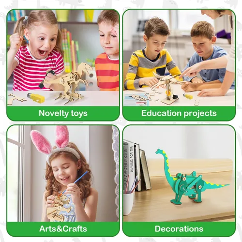 Miniatura 6 de Poraxy Juguetes de dinosaurio, kits STEM 4 en 1 para niños de 8 a 10 años, juguetes para edades de 8 a 13 años, proyectos de construcción de ciencia