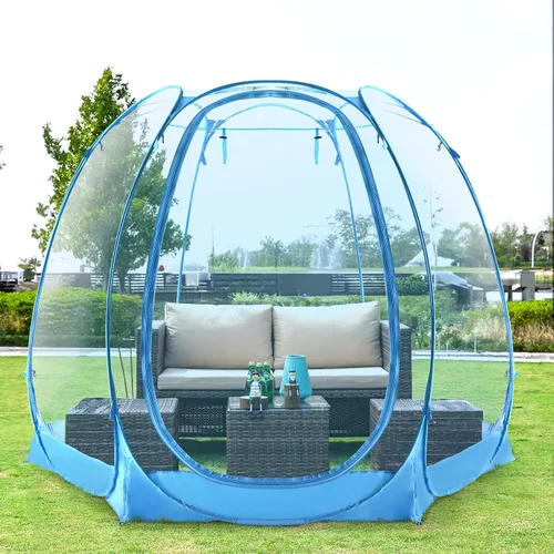 Miniatura 9 de All Weather Proof Pod Pop Up Bubble Tent for 3-8 People, Large Oversize Dome House, Cold Protection Camping Tent, Winter Instant Igloo for Outdoor