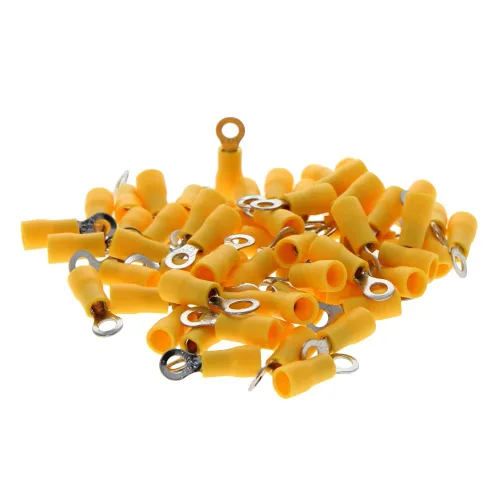 Miniatura 6 de Heyiarbeit Pre aislado tipo anillo cobre engarzado terminales RV1.25-3.2 alambre engarzado terminales conectores para bricolaje cableado eléctrico