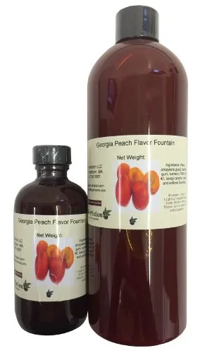 Miniatura 2 de OliveNation Georgia Fuente de sabor a melocotón, sin azúcar, soluble en agua, saborizante para helados, refrescos, productos horneados, sin OMG, sin
