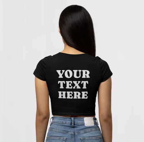 Miniatura 8 de Camiseta corta personalizada con corazón I - Crea tu propia camiseta de bebé - Camisa Y2K personalizada - Elegante regalo retro de verano para ella