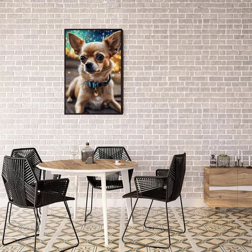 Miniatura 3 de Rompecabezas para adultos de 500 piezas, regalos temáticos de arte impresionista, Chihuahua (perro), arte de diseño único personalizado, desafío