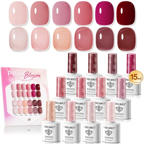 Miniatura 16 de Modelones Kit de estampado de uñas a cuadros de 16 piezas, sello de punta francesa, esmalte de gel de pintura blanca y negra, a prueba de polvo