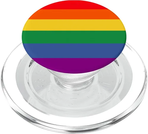 Bandera del orgullo LGBT de colores arcoíris PopSockets MagSafe PopGrip para iPhone