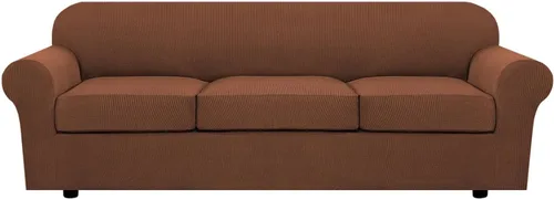 Miniatura 92 de H.VERSAILTEX - 3 fundas de sofá elásticas para 2 cojines de sofá. Fundas para muebles de sala de estar (funda base más 2 fundas de cojín de asiento)