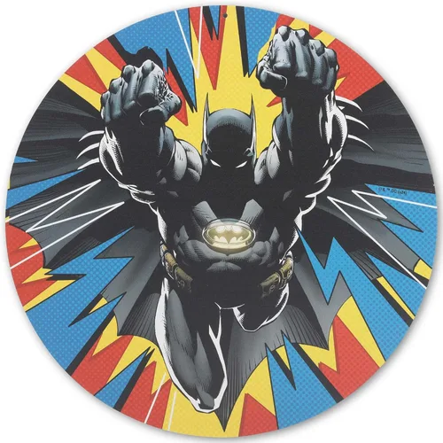 DC Comics Batman Pop Art - Letrero redondo de metal, arte de pared retro de Batman para cueva de hombre, habitación de adolescentes o sala de cine
