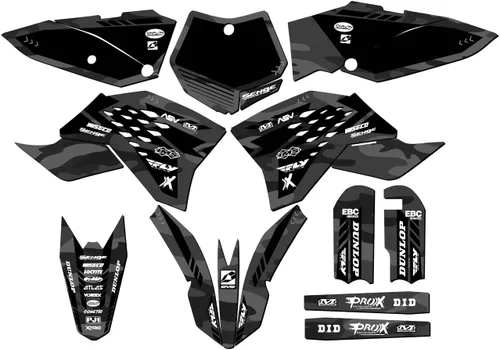 Miniatura 6 de Kit de base gráfica SX 65 Apache Green Senge 2009-2015 compatible con KTM