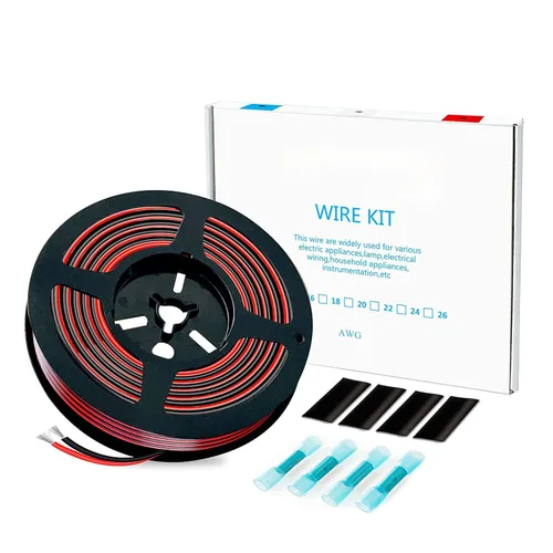 Miniatura 17 de Cable eléctrico 4 AWG calibre 4 UL1015, longitud de 19.7 pies (9.84 pies negro y 9.84 pies rojo), cable de cobre estañado, adecuado para sistemas