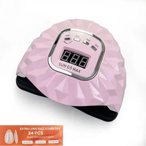 Miniatura 2 de Lámpara LED de uñas de 200 W para esmalte de gel, secador rápido de uñas con sensor automático, ajuste de 4 temporizadores, luz LED para uñas