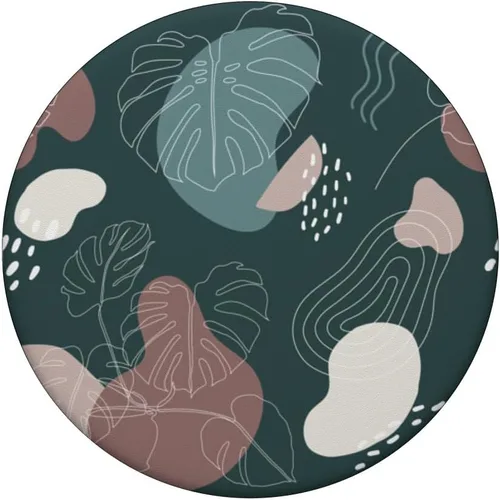 Miniatura 3 de PopGrip botánico de hojas de Monstera botánico de selva tropical, verde, moderno, color verde