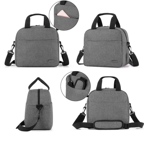 Miniatura 4 de Teamoy Bolsa enfriadora de leche materna con bolsa de hielo para 6 biberones grandes de hasta 9 onzas, bolsa enfriadora de biberones de viaje