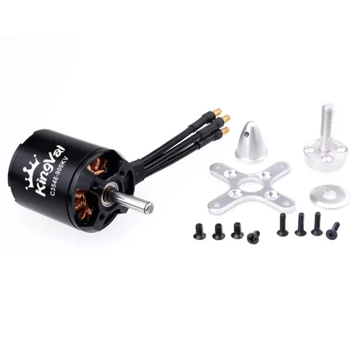 Miniatura 9 de KingVal Motor sin escobillas de repuesto 5045 720KV con kit de tornillos de montaje compatible con planeador de avión RC de ala fija