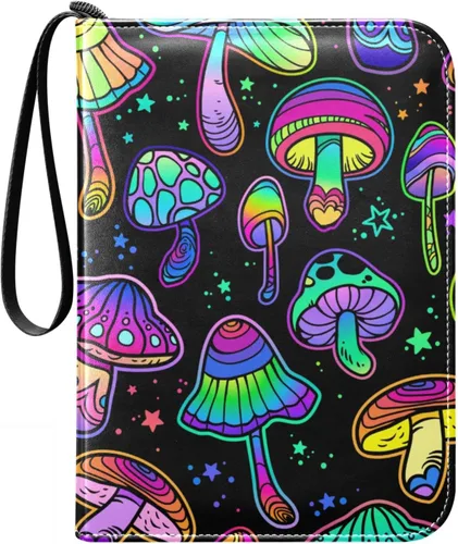 Miniatura 30 de Carpeta bohemia para tarjetas de mariposa y luna, con 400 bolsillos, 50 páginas extraíbles, 3 anillos, 4 bolsillos para tarjetas de juego, TCG