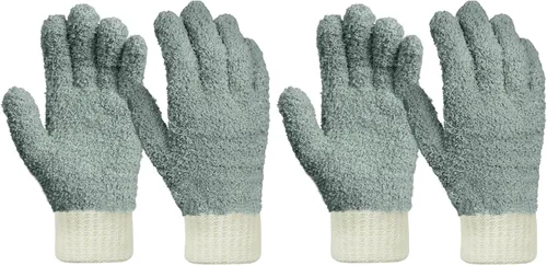 Miniatura 15 de MIG4U Guantes de limpieza de microfibra para el hogar, guantes para limpiar persianas, ventanas, contraventanas, muebles y coche, reutilizables, sin