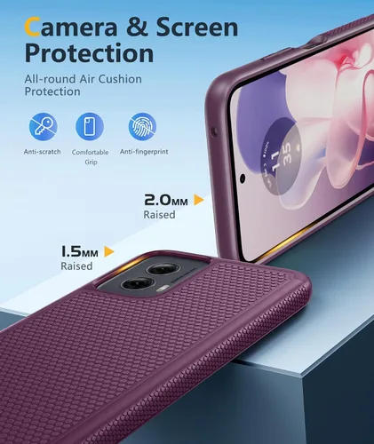 Miniatura 345 de FNTCASE Funda para iPhone 17 Pro: Fundas delgadas translúcidas de color azul claro compatibles con MagSafe, protección completa de la cámara