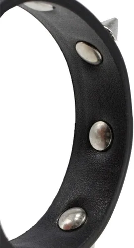 Miniatura 5 de Leather Spike Bracelet Punk Studded Rivet Cuff Black Wristband
