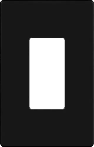 Miniatura 57 de ENERLITES Placas de pared decorativas sin tornillos, cubiertas de tomacorrientes seguras para niños, tamaño de 4 posiciones, 4.68" H x 8.30" L, Negro