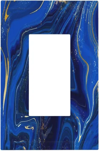 Miniatura 67 de Cubierta de interruptor de luz basculante individual náutico con velero, faro, brújula, ancla, mapa de 1 gang - Placa de pared eléctrica decorativa