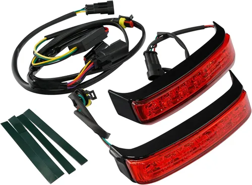 Miniatura 11 de TCT-MOTORPARTS Bolsas LED para alforjas con luz de giro de freno para Harley Electra Road Glide FLHTCU FLHTK FLHTCUL, FLHTKL, FLTRU FLHTKSE FLTRUSE