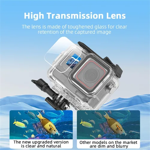 Miniatura 5 de Funda de buceo de 196 pies compatible con Insta360 Ace Pro, funda impermeable protectora subacuática para buceo con accesorios para cámara Ace Pro