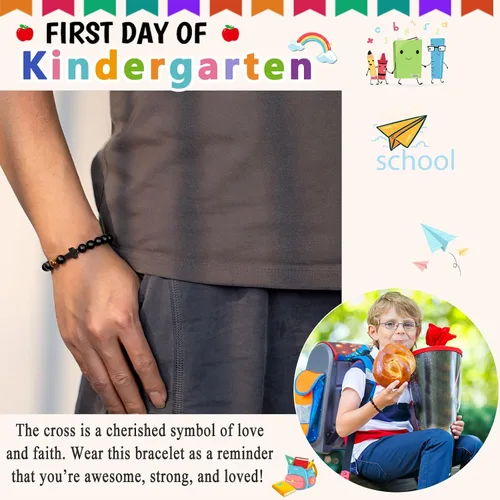 Miniatura 2 de ORISPRE Pulsera de cruz para hombre, regalo para hombre, para hijo, nieto, papá, marido, padrino, hombres, cumpleaños, graduación, jubilación