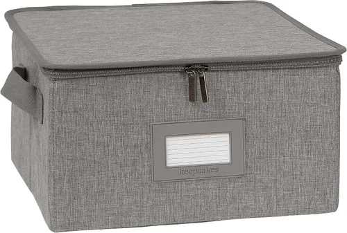 Miniatura 78 de Covermates Keepsakes - Juego de cajas de almacenamiento con cierre de cremallera, paquete de 3 cubos organizadores de poliéster resistente, diseño