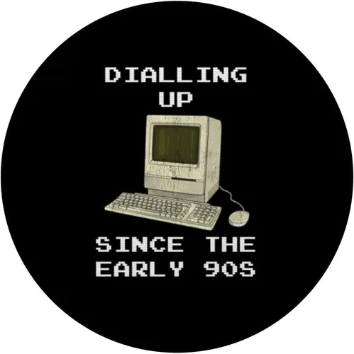 Miniatura 3 de Camiseta de computadora retro de los años 90, PopSockets, PopGrip estándar