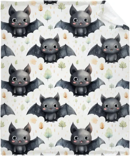 Miniatura 2 de Manta de murciélago de Halloween para bebé, regalo súper suave, manta acogedora para recién nacido, manta de recepción para bebé, manta para cuna