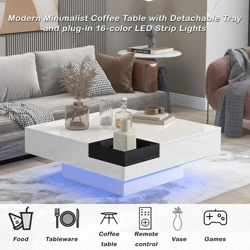 Miniatura 3 de coffetable0223111003 - Mesa auxiliar, color blanco